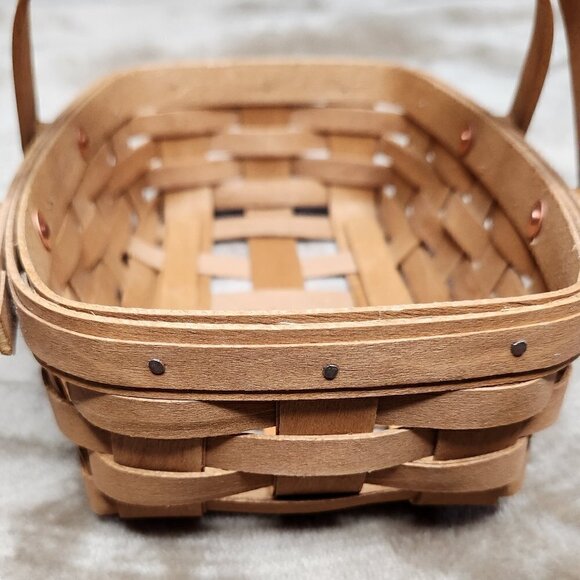 Longaberger Vintage Colorful Rectangle Baking Dish Basket - Picture 10 of 12